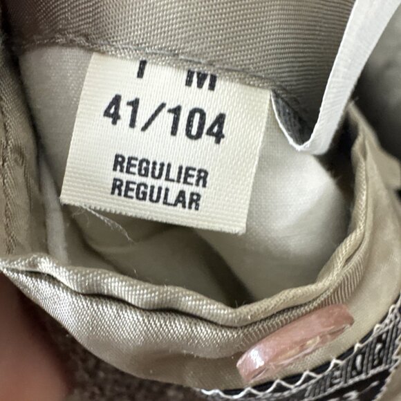 Samuelsohn Men 40 Herringbone Tweed Wool Blazer Brown Blue Windowpane Vintage - Picture 10 of 10